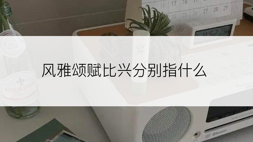 风雅颂赋比兴分别指什么