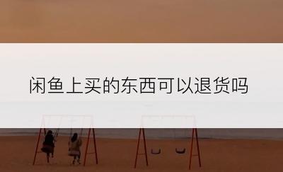 闲鱼上买的东西可以退货吗