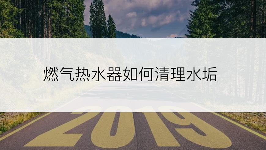 燃气热水器如何清理水垢