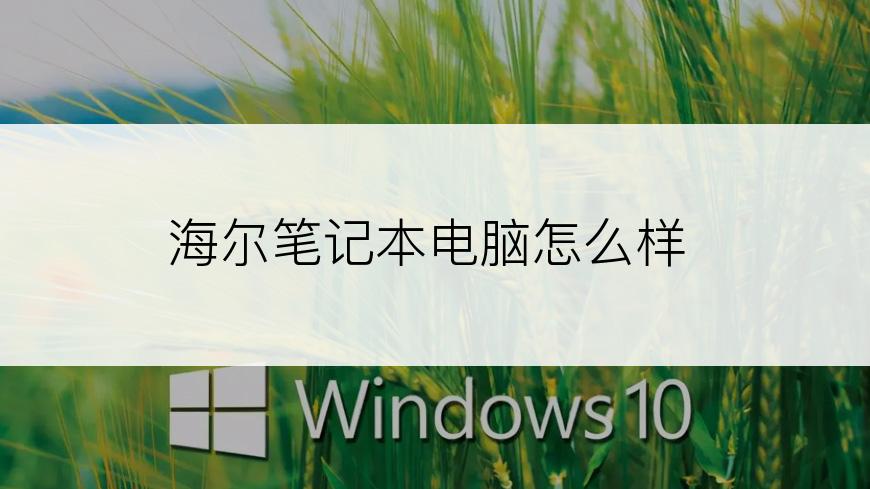 海尔笔记本电脑怎么样