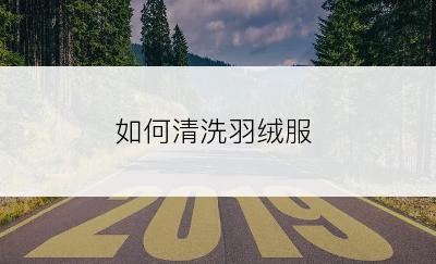 如何清洗羽绒服