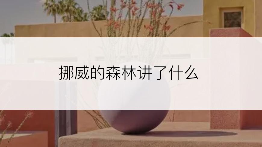 挪威的森林讲了什么