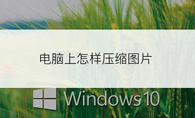 电脑上怎样压缩图片