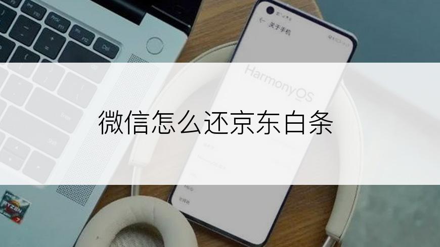 微信怎么还京东白条