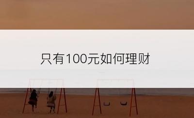 只有100元如何理财