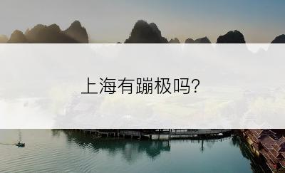 上海有蹦极吗？