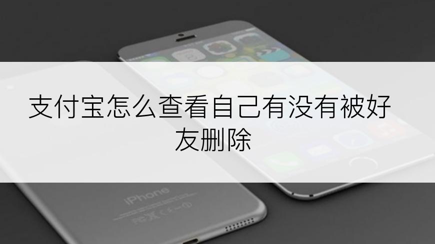 支付宝怎么查看自己有没有被好友删除