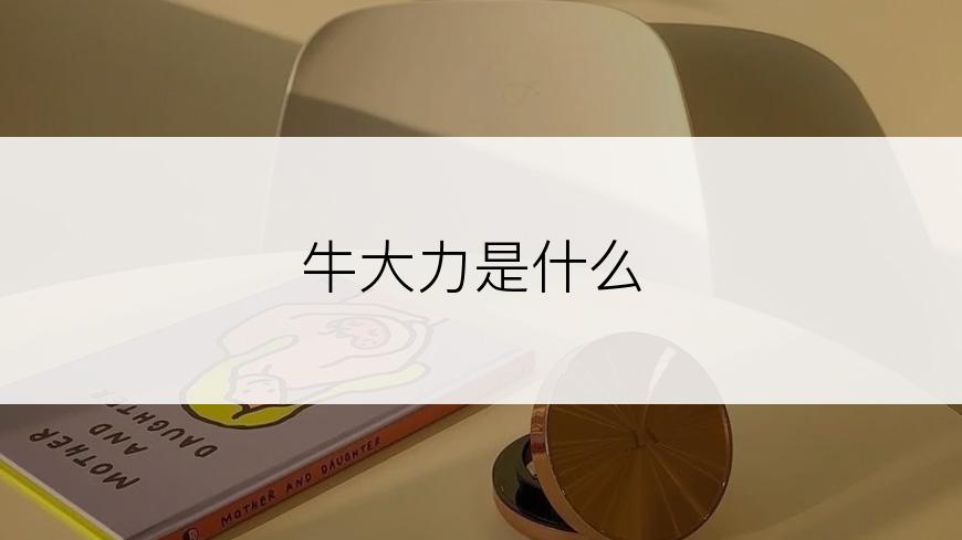 牛大力是什么