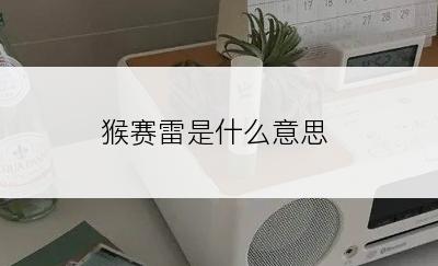 猴赛雷是什么意思