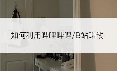 如何利用哔哩哔哩/B站赚钱