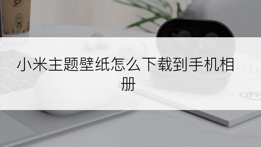 小米主题壁纸怎么下载到手机相册