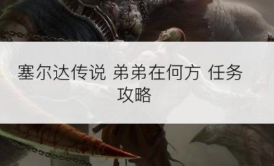 塞尔达传说 弟弟在何方 任务攻略