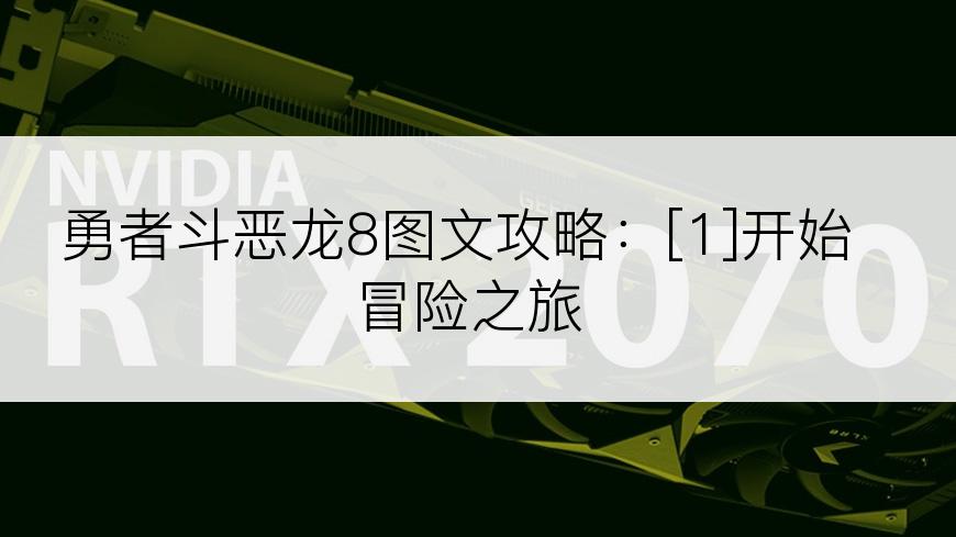 勇者斗恶龙8图文攻略：[1]开始冒险之旅