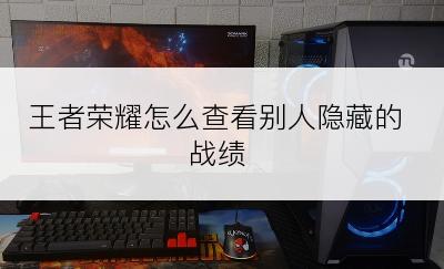 王者荣耀怎么查看别人隐藏的战绩