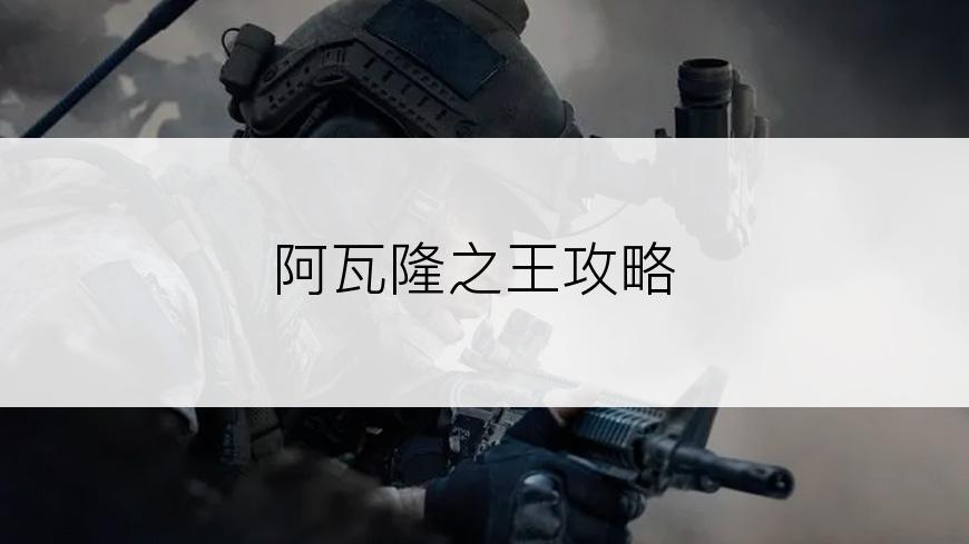 阿瓦隆之王攻略