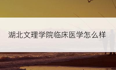 湖北文理学院临床医学怎么样