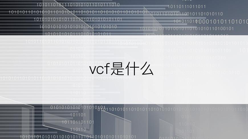 vcf是什么