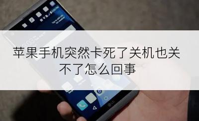 苹果手机突然卡死了关机也关不了怎么回事