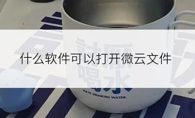 什么软件可以打开微云文件