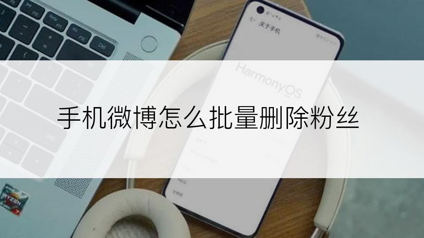 手机微博怎么批量删除粉丝