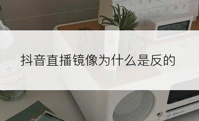 抖音直播镜像为什么是反的