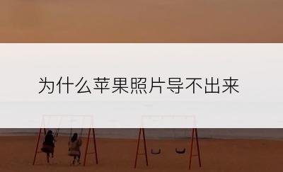 为什么苹果照片导不出来