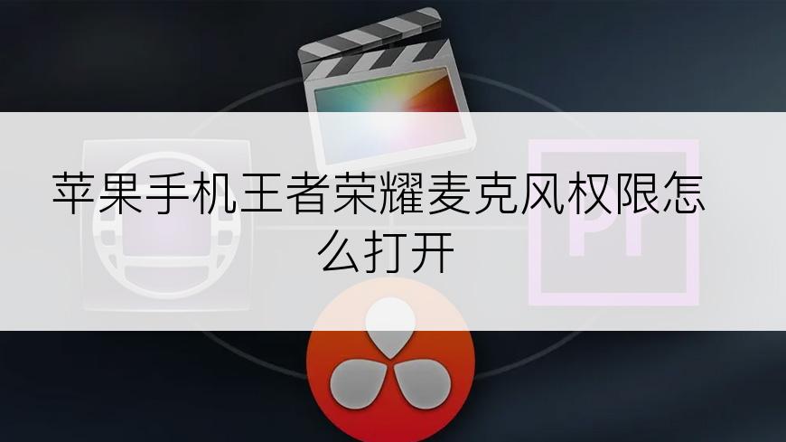苹果手机王者荣耀麦克风权限怎么打开