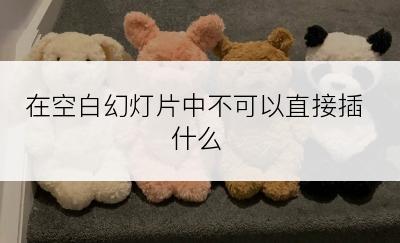 在空白幻灯片中不可以直接插什么