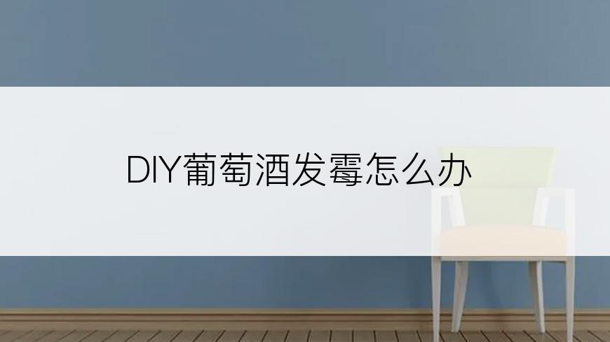 DIY葡萄酒发霉怎么办