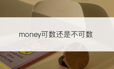 money可数还是不可数