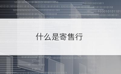 什么是寄售行