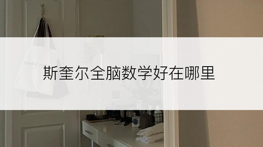 斯奎尔全脑数学好在哪里