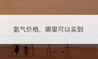 氢气价格，哪里可以买到