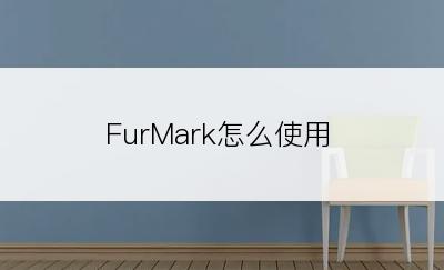 FurMark怎么使用