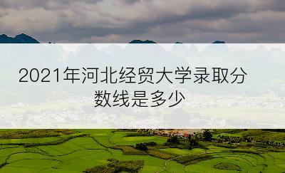 2021年河北经贸大学录取分数线是多少