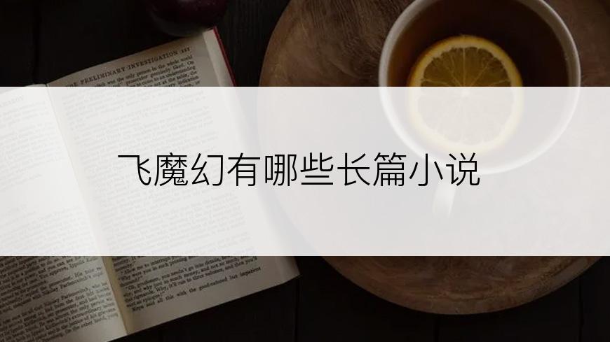 飞魔幻有哪些长篇小说