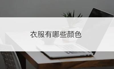 衣服有哪些颜色