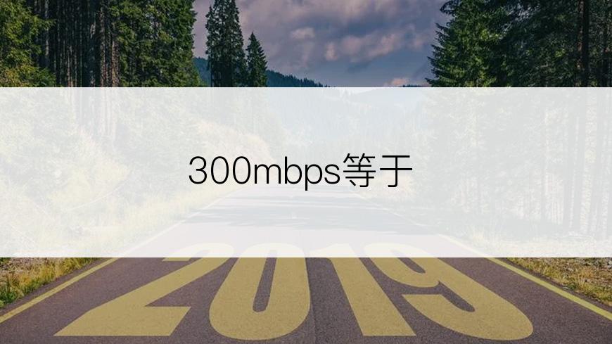 300mbps等于