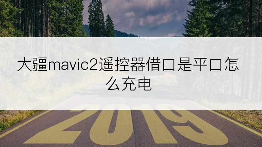 大疆mavic2遥控器借口是平口怎么充电