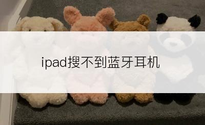 ipad搜不到蓝牙耳机