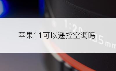 苹果11可以遥控空调吗