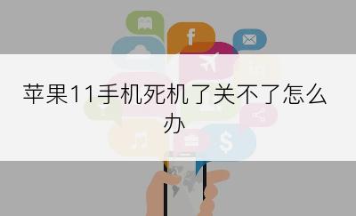 苹果11手机死机了关不了怎么办