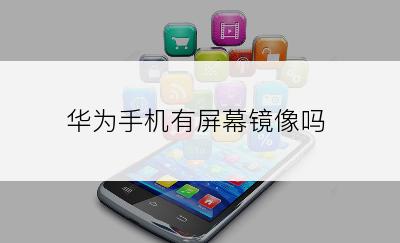 华为手机有屏幕镜像吗