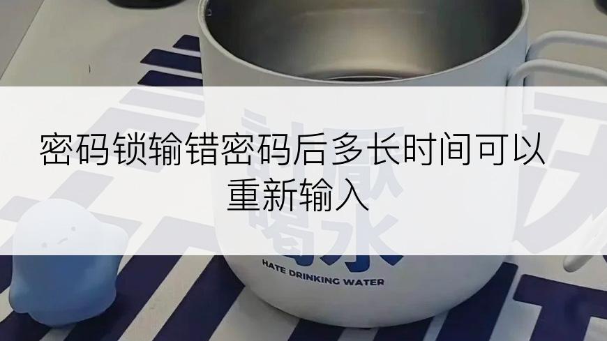 密码锁输错密码后多长时间可以重新输入