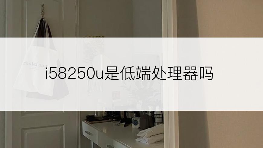 i58250u是低端处理器吗