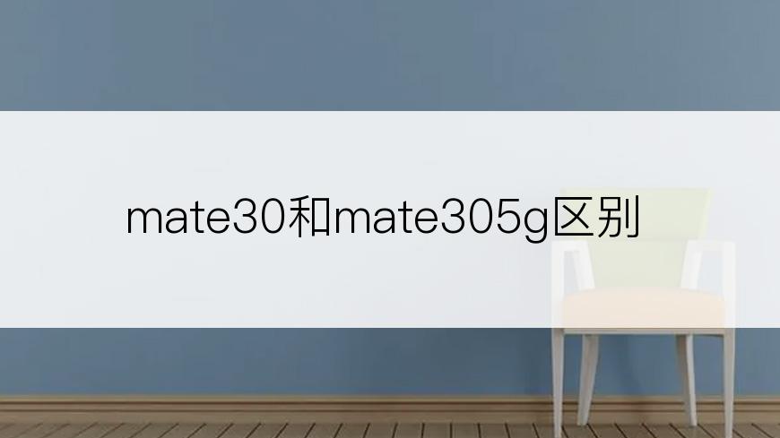mate30和mate305g区别