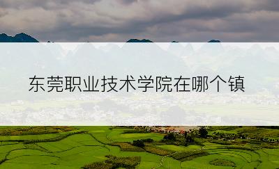 东莞职业技术学院在哪个镇