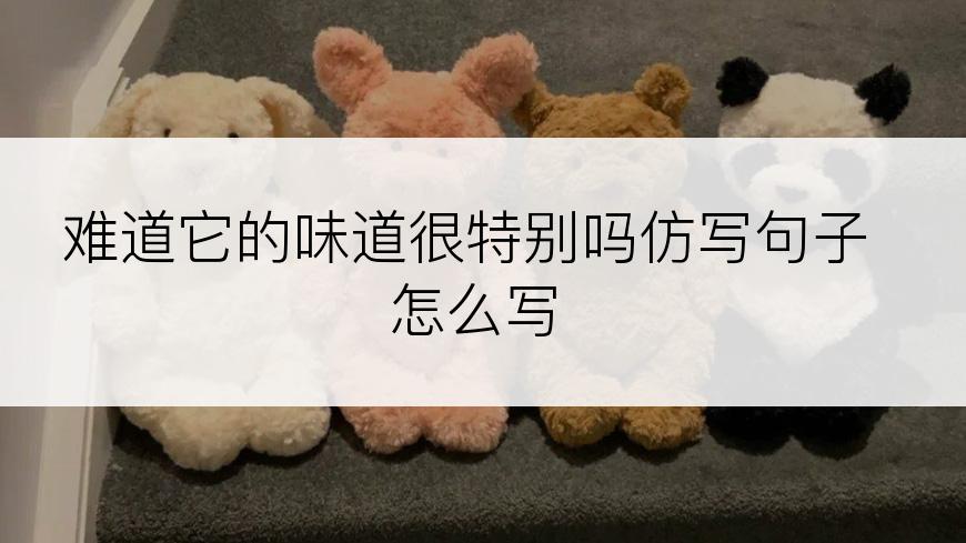 难道它的味道很特别吗仿写句子怎么写