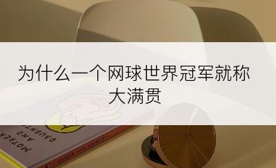为什么一个网球世界冠军就称大满贯