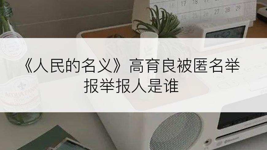 《人民的名义》高育良被匿名举报举报人是谁